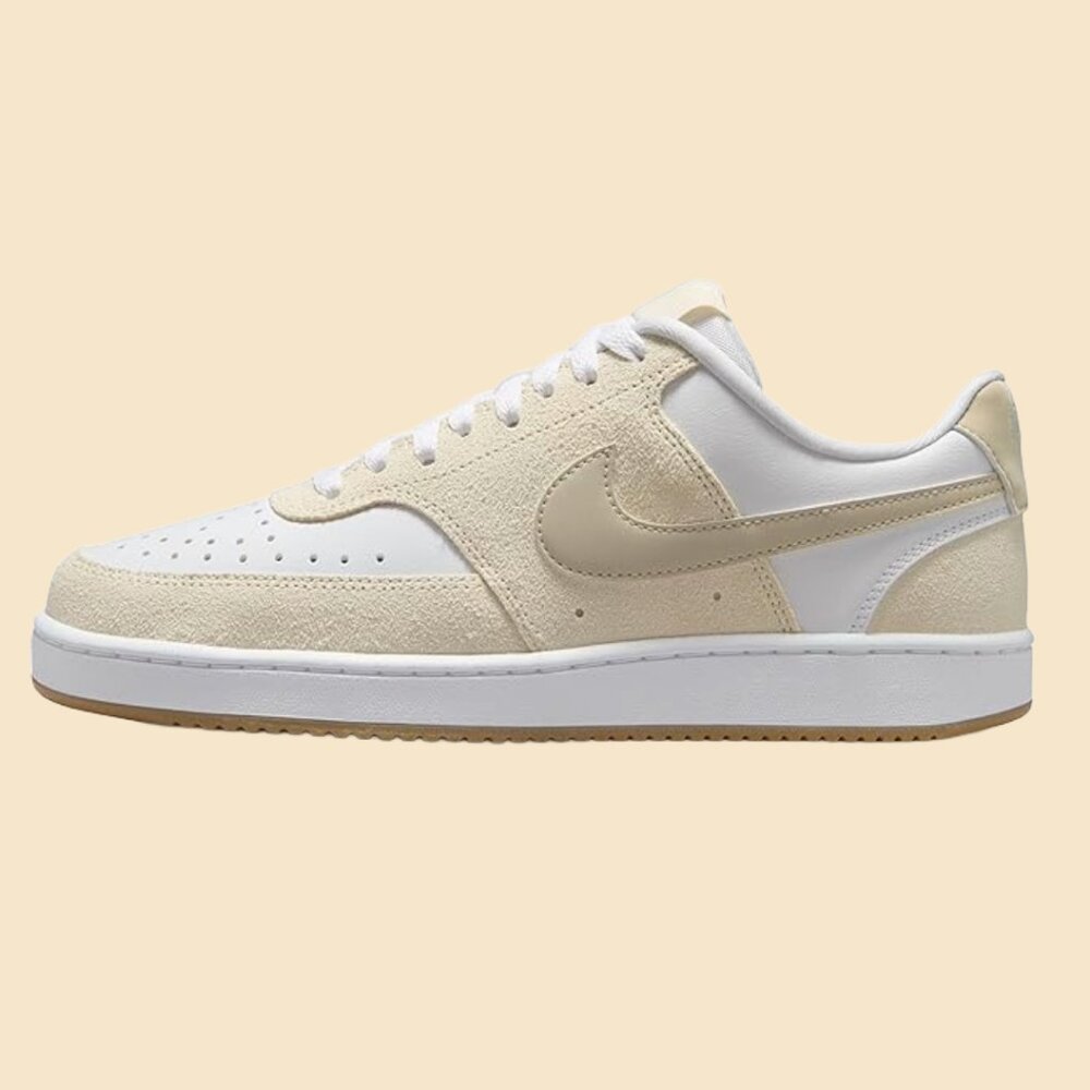 Nike Men's Court Vision Lo Basketball Shoe, Suede, PALE IVORY, Size 7.5 - Picture 7 of 7